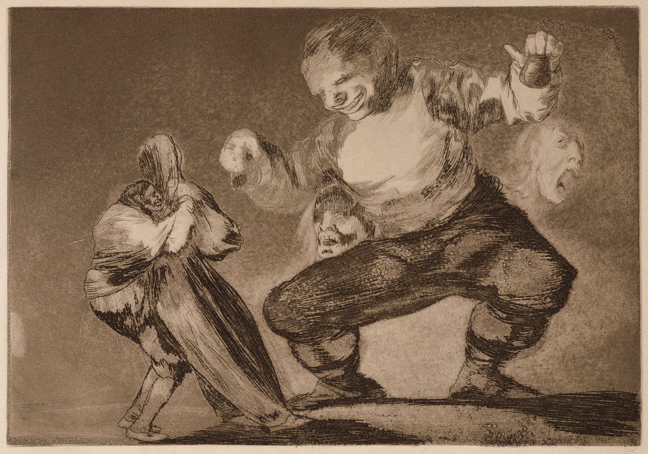 Simpleton (Domkop), uit de serie Los Disparates door Francisco de Goya