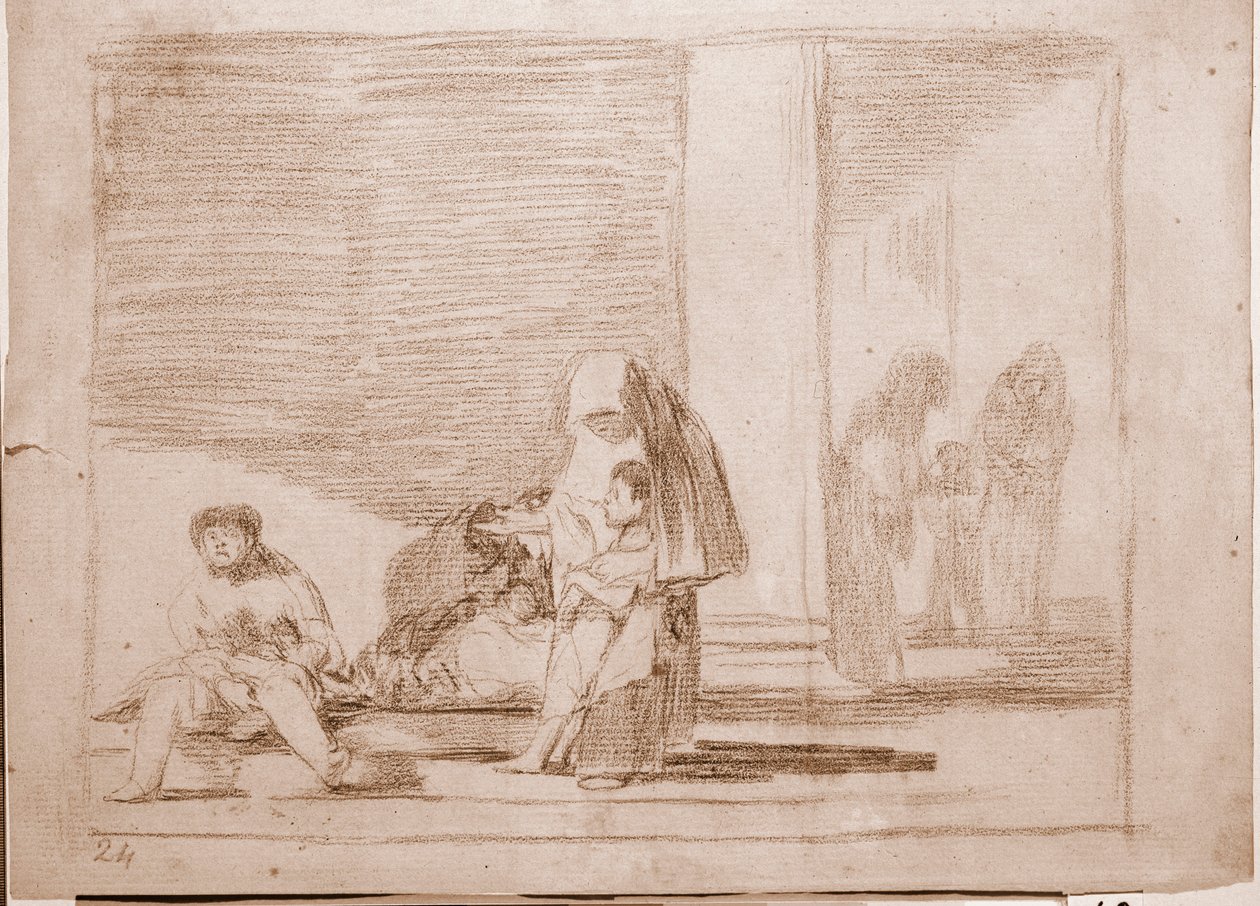 De rampen van de oorlog: Gezond en ziek door Francisco de Goya