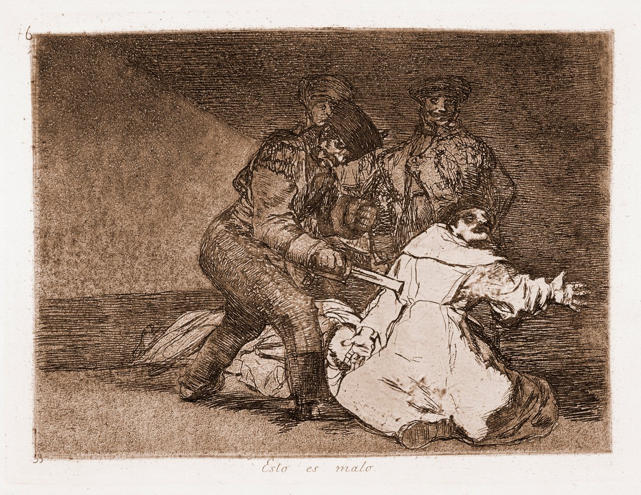 De rampen van de oorlog: Dit is slecht (ets) door Francisco de Goya