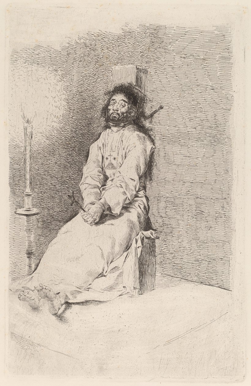 De Gewurgde Man door Francisco de Goya
