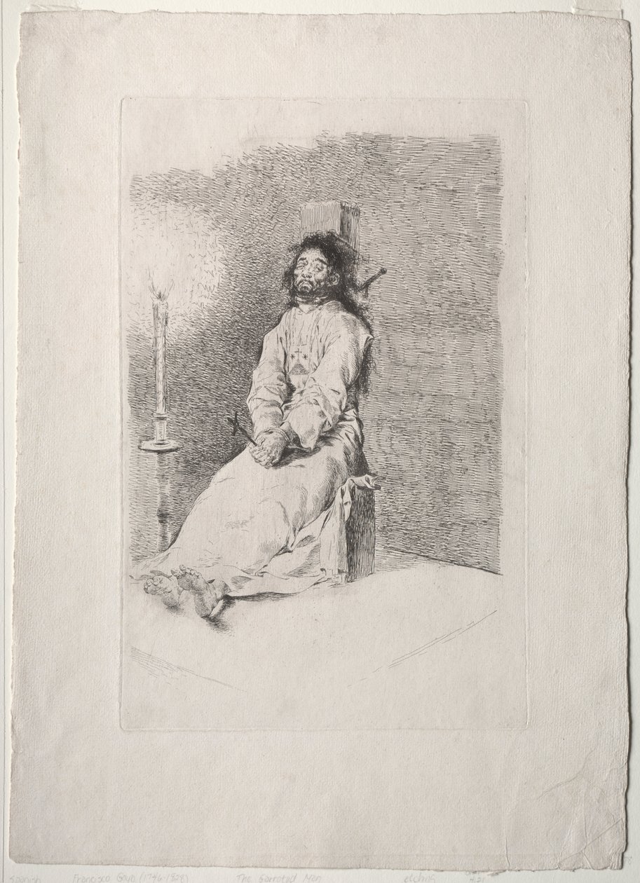De Gewurgde Man door Francisco de Goya