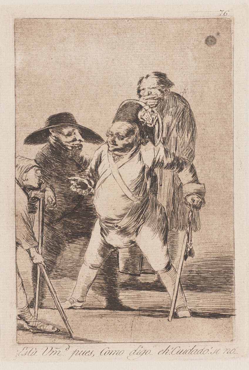 Het Gebod van Bevel, laat 18e-begin 19e eeuw (prent) door Francisco de Goya