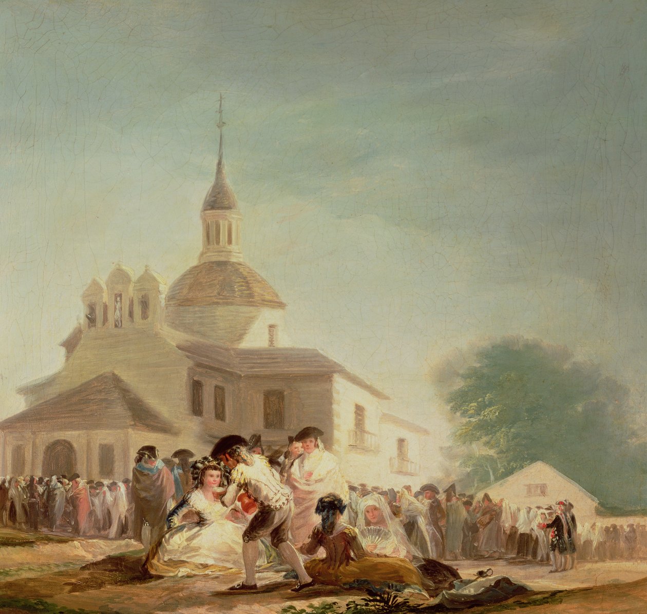 De hermitage van San Isidro, Madrid, 1788 door Francisco de Goya