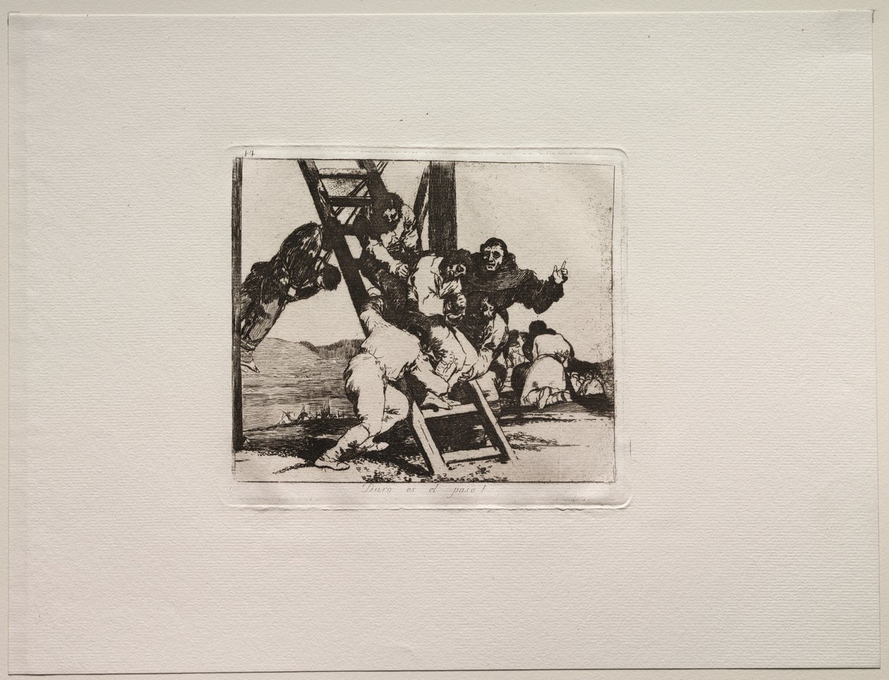 De verschrikkingen van de oorlog: Het is een harde stap! door Francisco de Goya