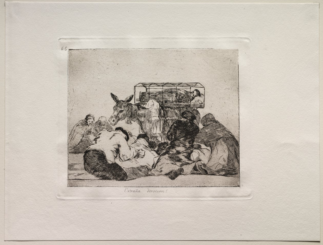De verschrikkingen van de oorlog: Vreemde toewijding! door Francisco de Goya