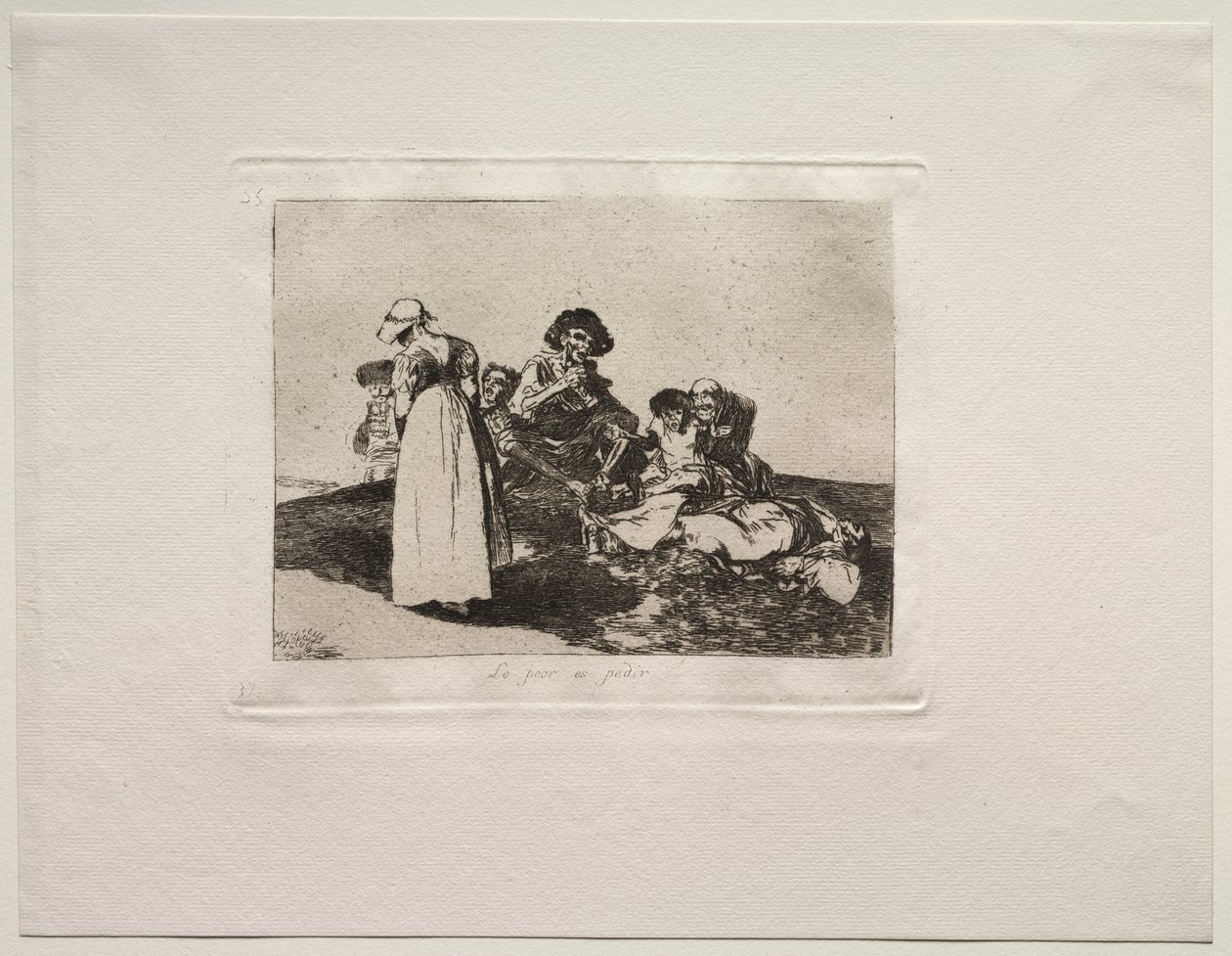 De verschrikkingen van de oorlog: Het ergste is om te bedelen door Francisco de Goya
