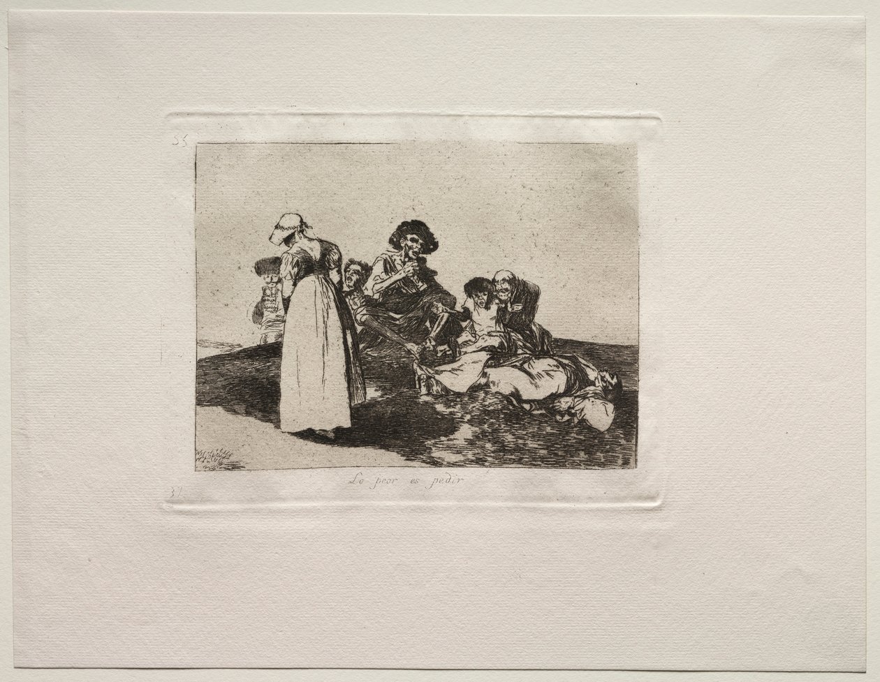 De verschrikkingen van de oorlog: Het ergste is bedelen door Francisco de Goya