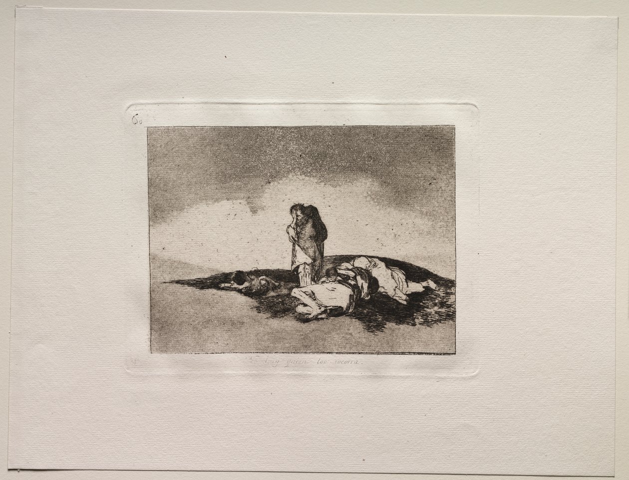 De verschrikkingen van de oorlog: Er is niemand om hen te helpen door Francisco de Goya