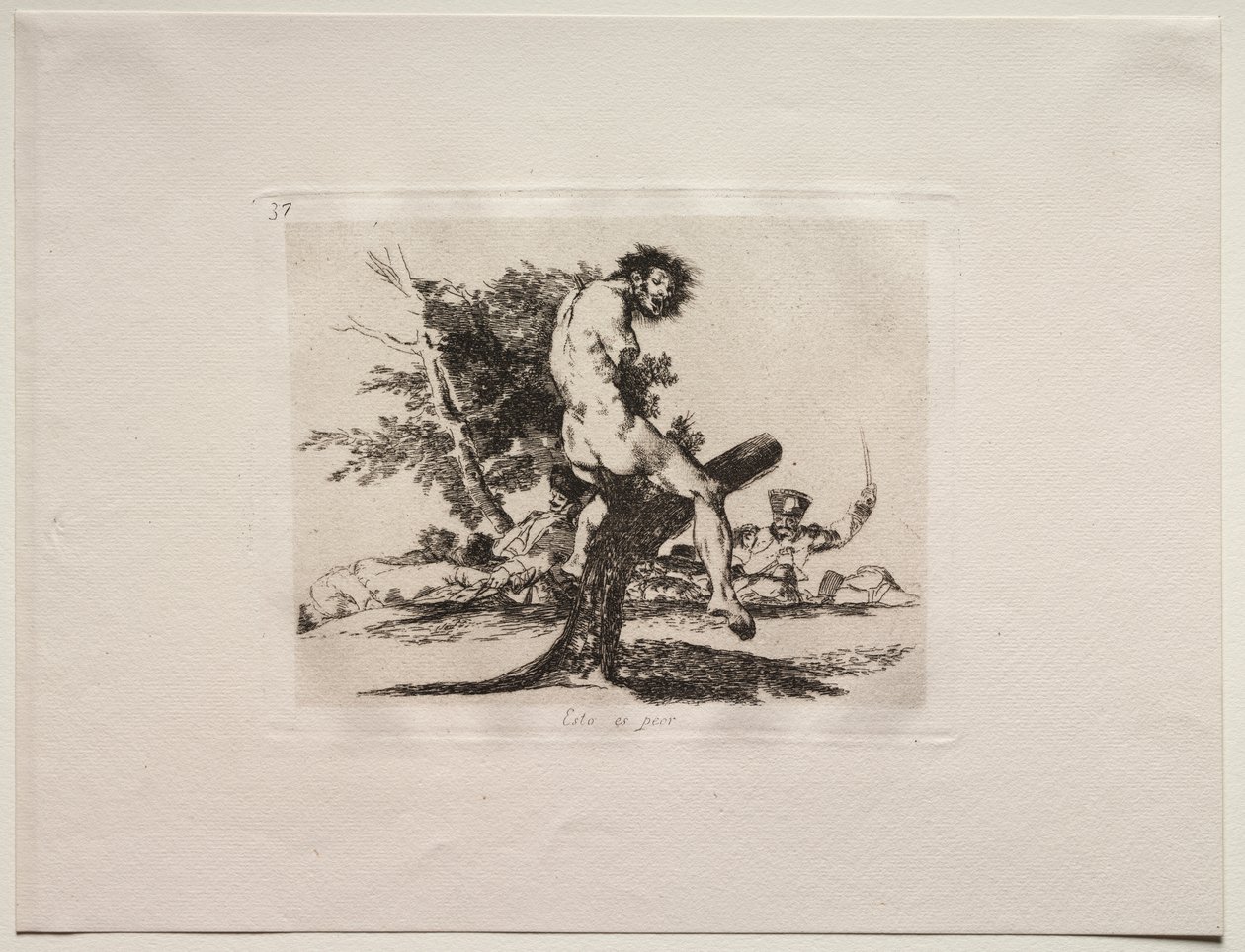 De Verschikkingen van de Oorlog: Dit Is Erger door Francisco de Goya