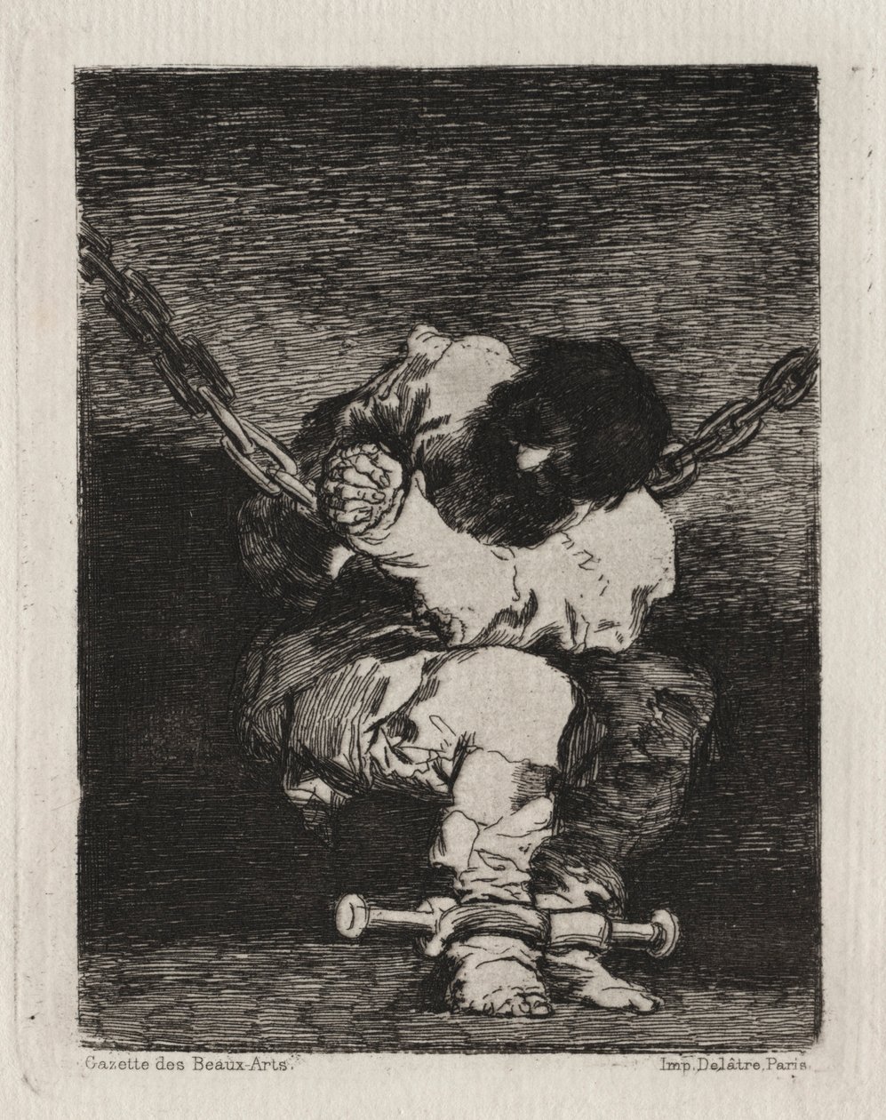De kleine gevangene door Francisco de Goya