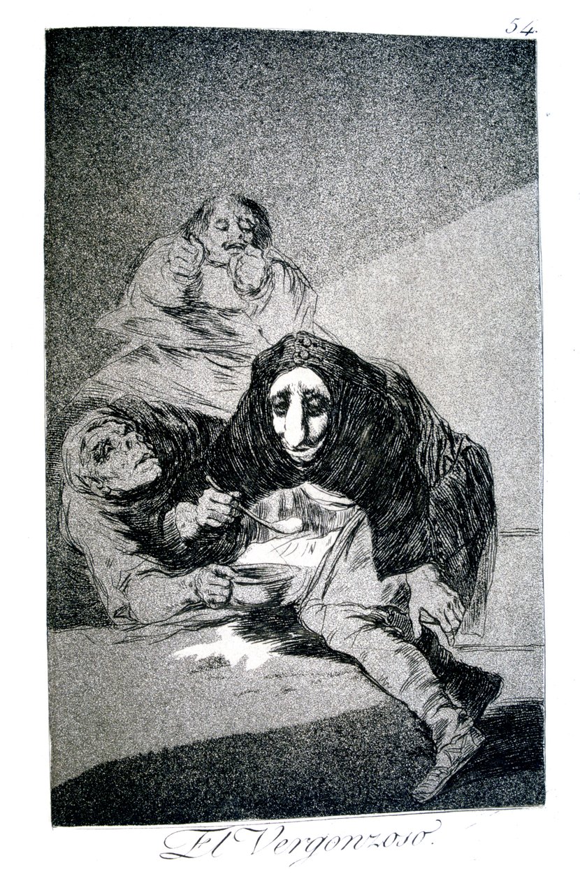 De Beschaamde door Francisco de Goya