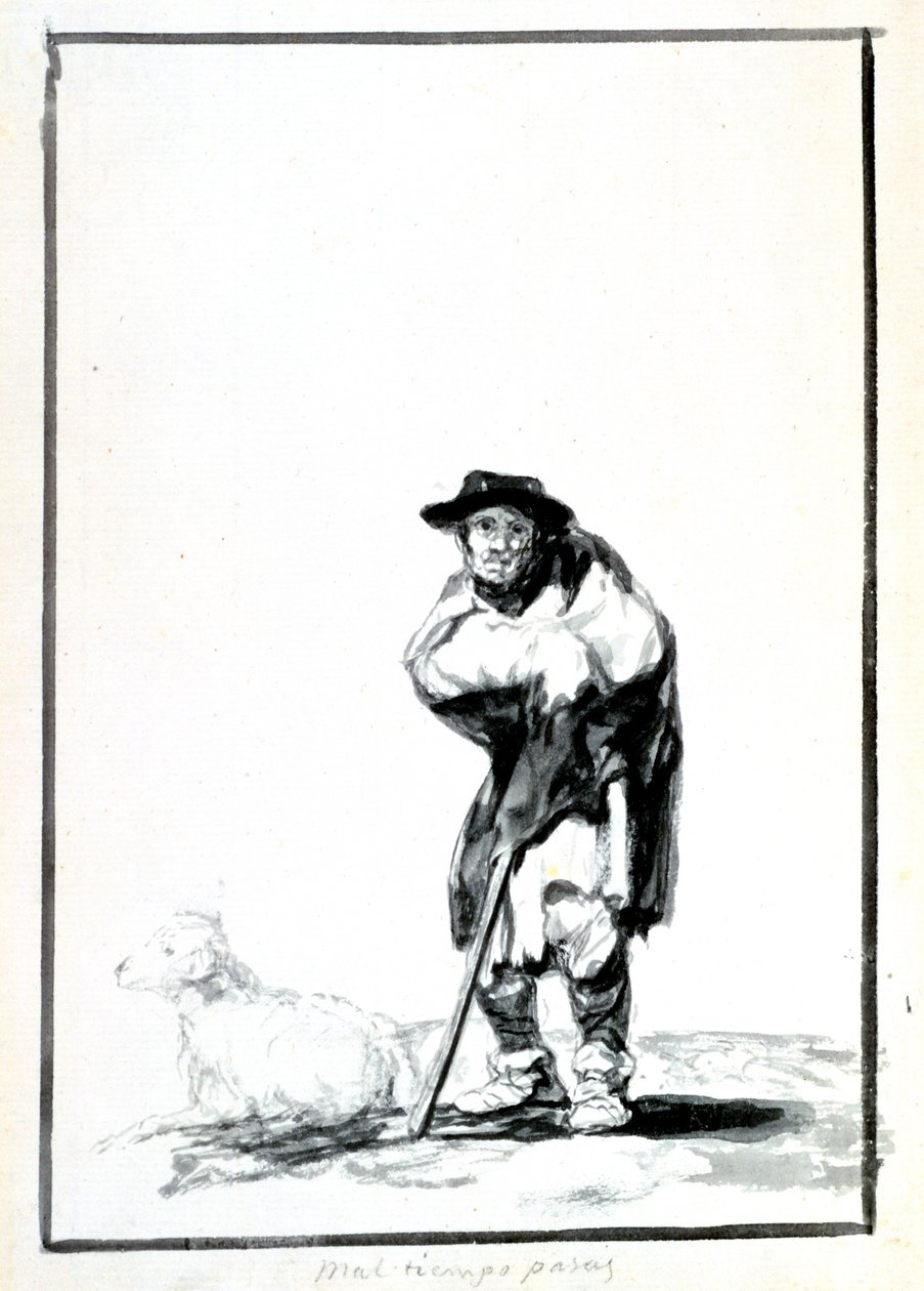 De Herder, c1760-1820 door Francisco de Goya