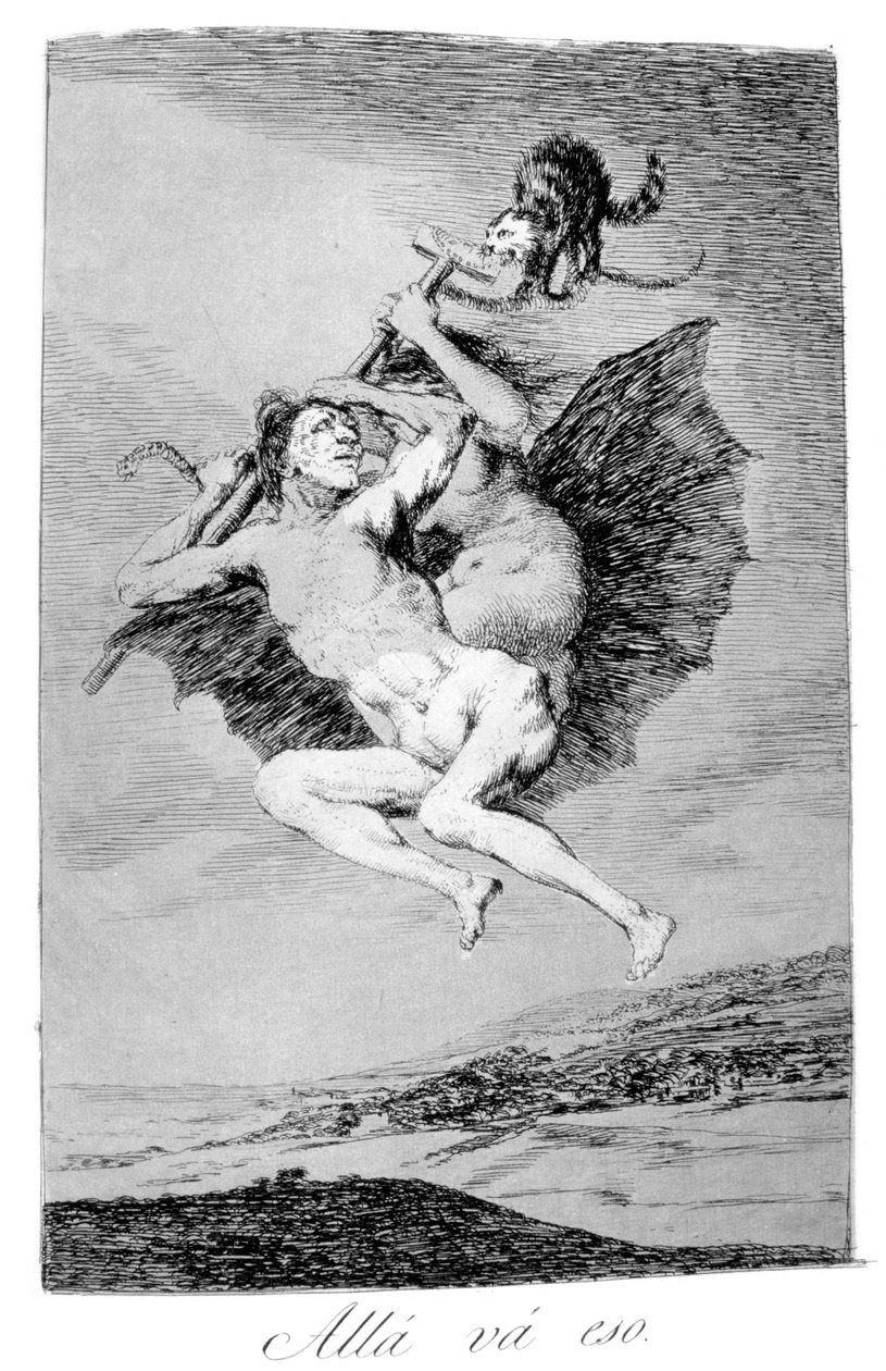 Daar gaat het, 1799 door Francisco de Goya
