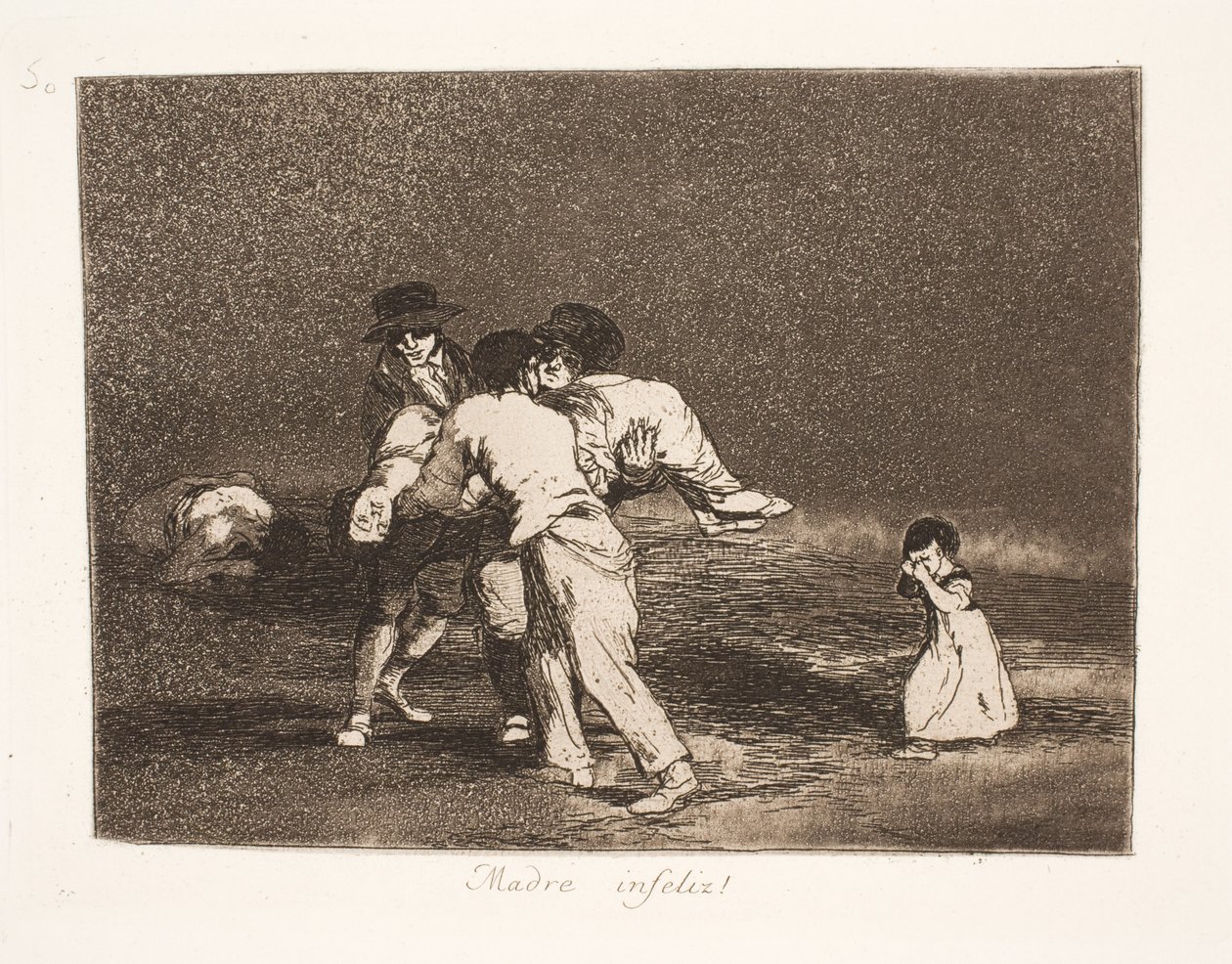 Ongelukkige moeder (50) door Francisco de Goya