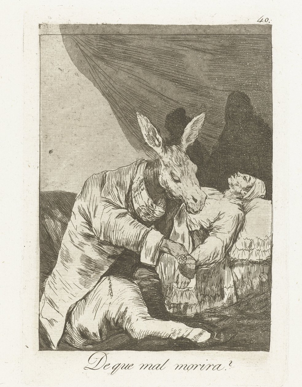 Waaraan zal hij sterven? door Francisco de Goya