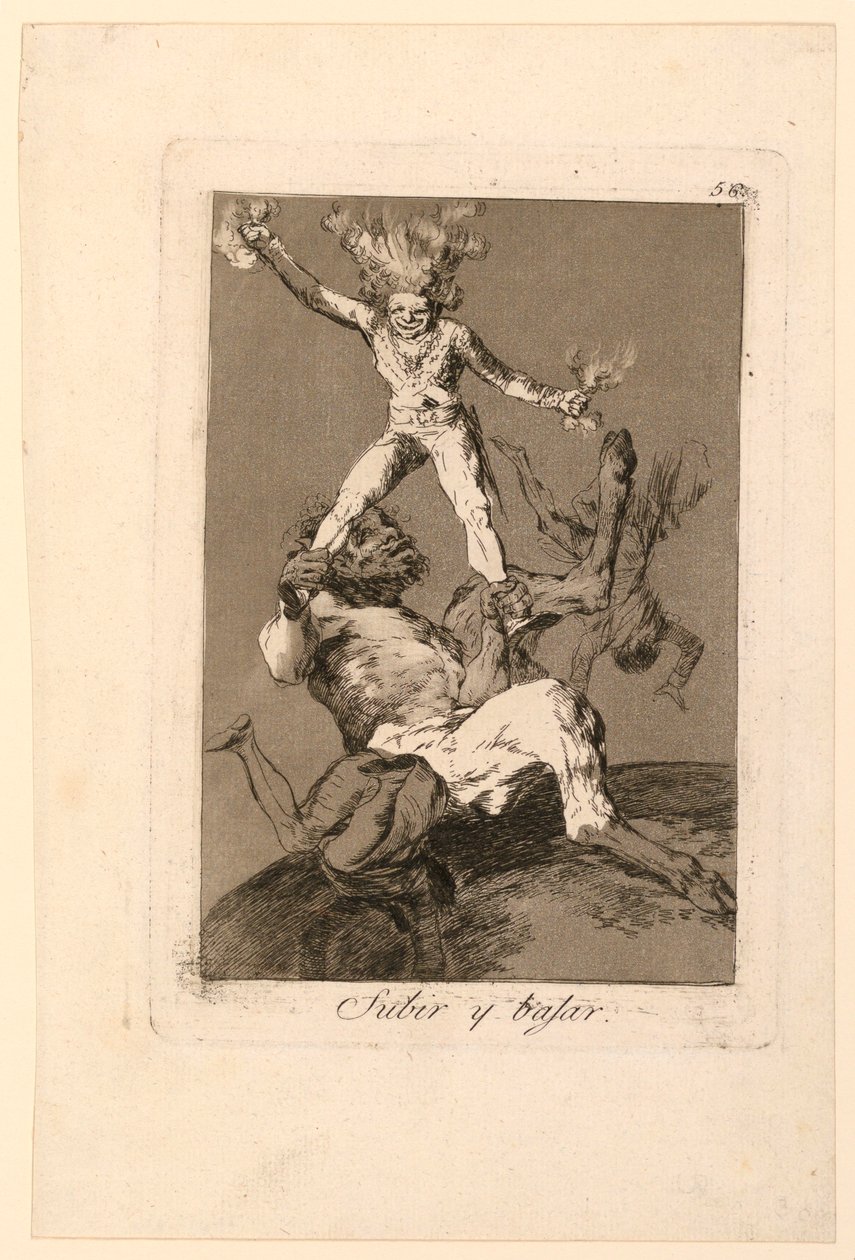 Omhoog en omlaag door Francisco de Goya y Lucientes