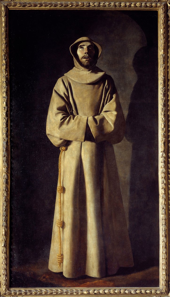 Portret van Sint Franciscus van Assisi: De heilige in extase door Francisco de Zurbaran