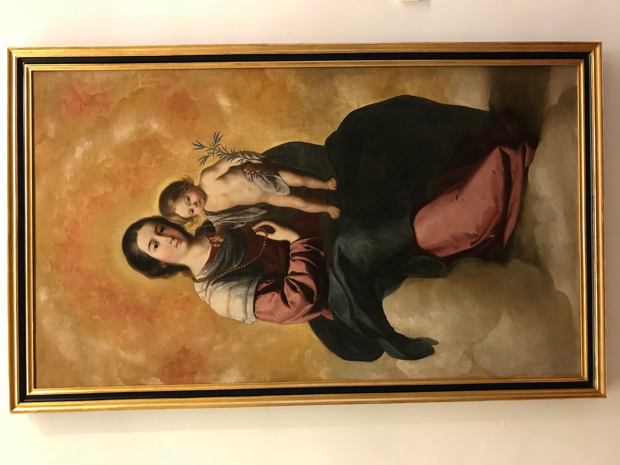 Francisco de Zurbarán - Maagd van de Rozenkrans door Francisco de Zurbaran
