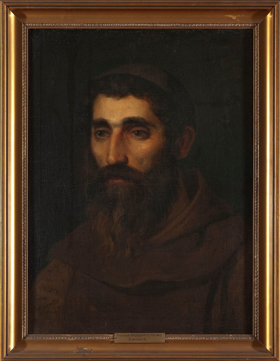 Portret van een monnik door Franciszek Smuglewicz