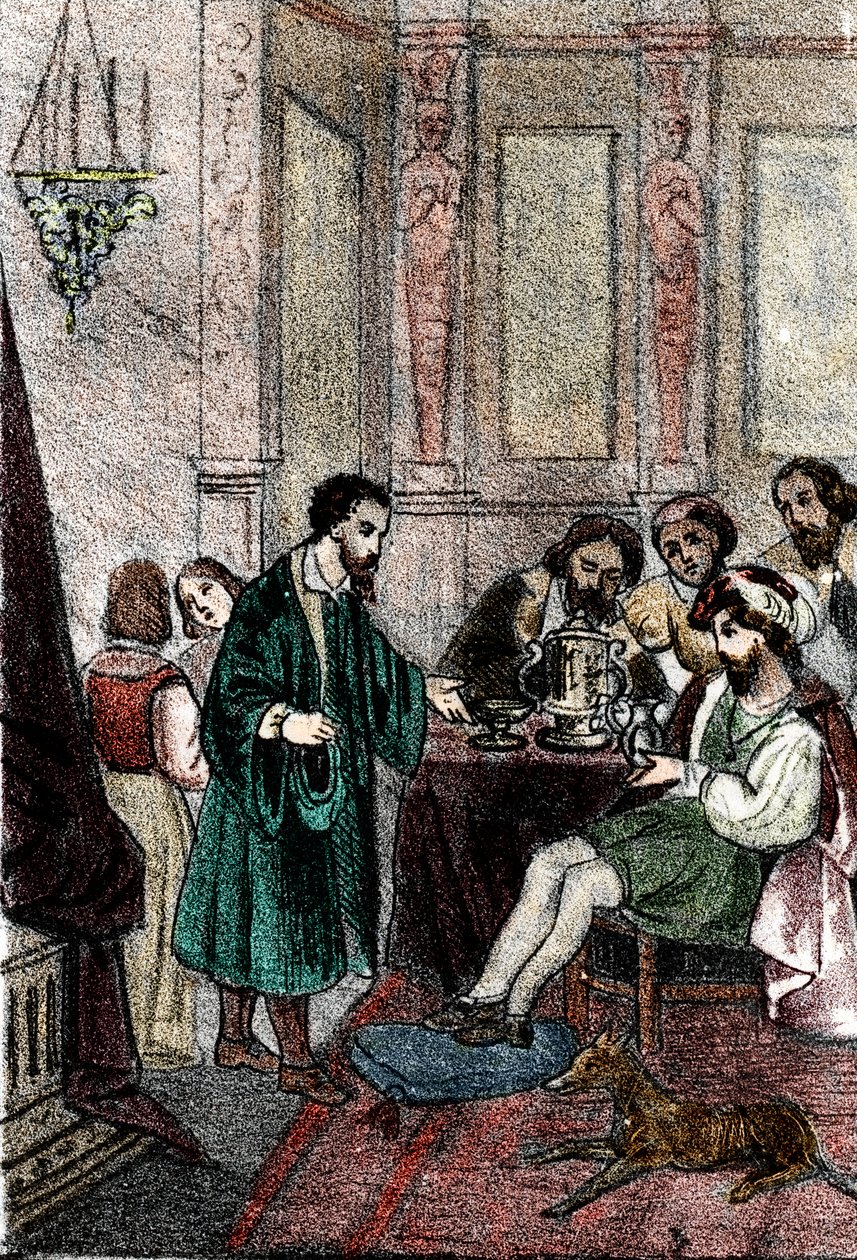 De beeldhouwer Benvenuto Cellini aan het hof van de koning van Frankrijk Francois I door Franco Mistrali