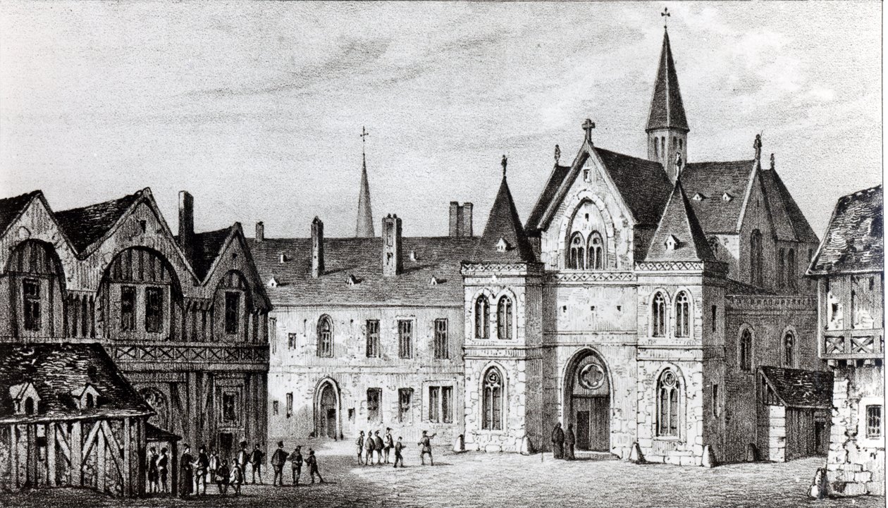 De Sorbonne in 1550 door Francois Alexandre Pernot