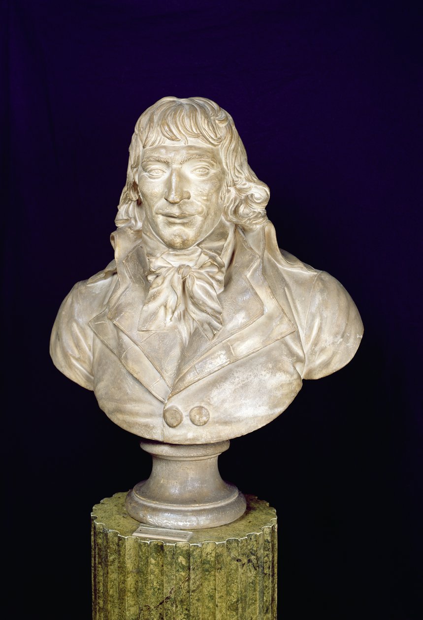 Portretbuste van Camille Desmoulins (1760-94) door Francois Martin