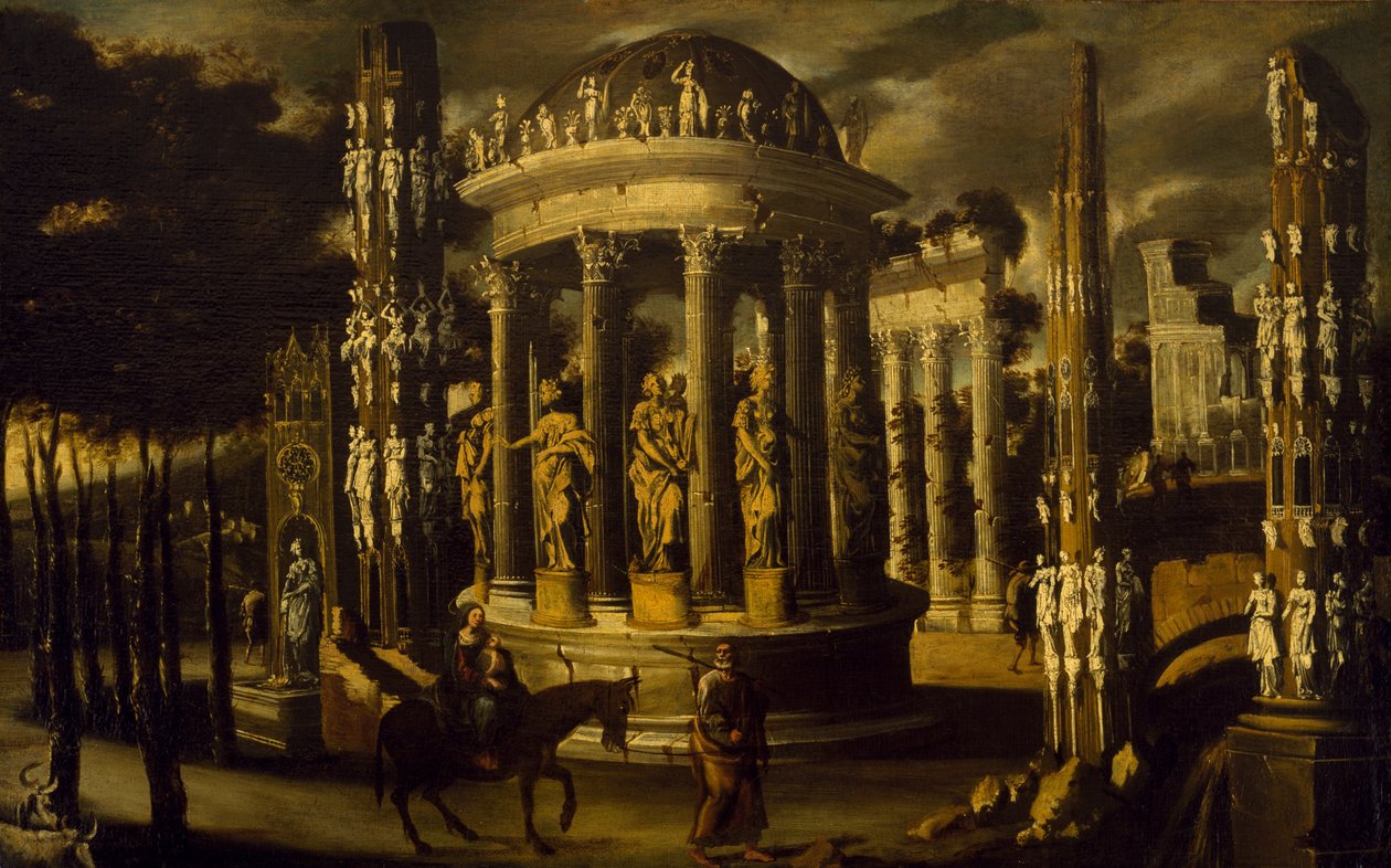 De vlucht naar Egypte door Francois de Nome