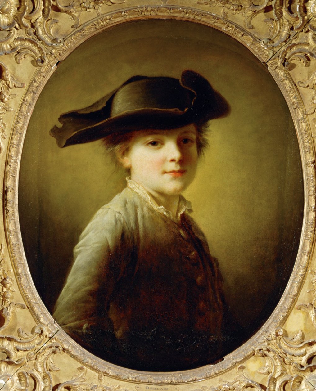 Jeune garcon au tricorne - jonge jongen met hoed met drie hoeken ... door Francois-Hubert Drouais
