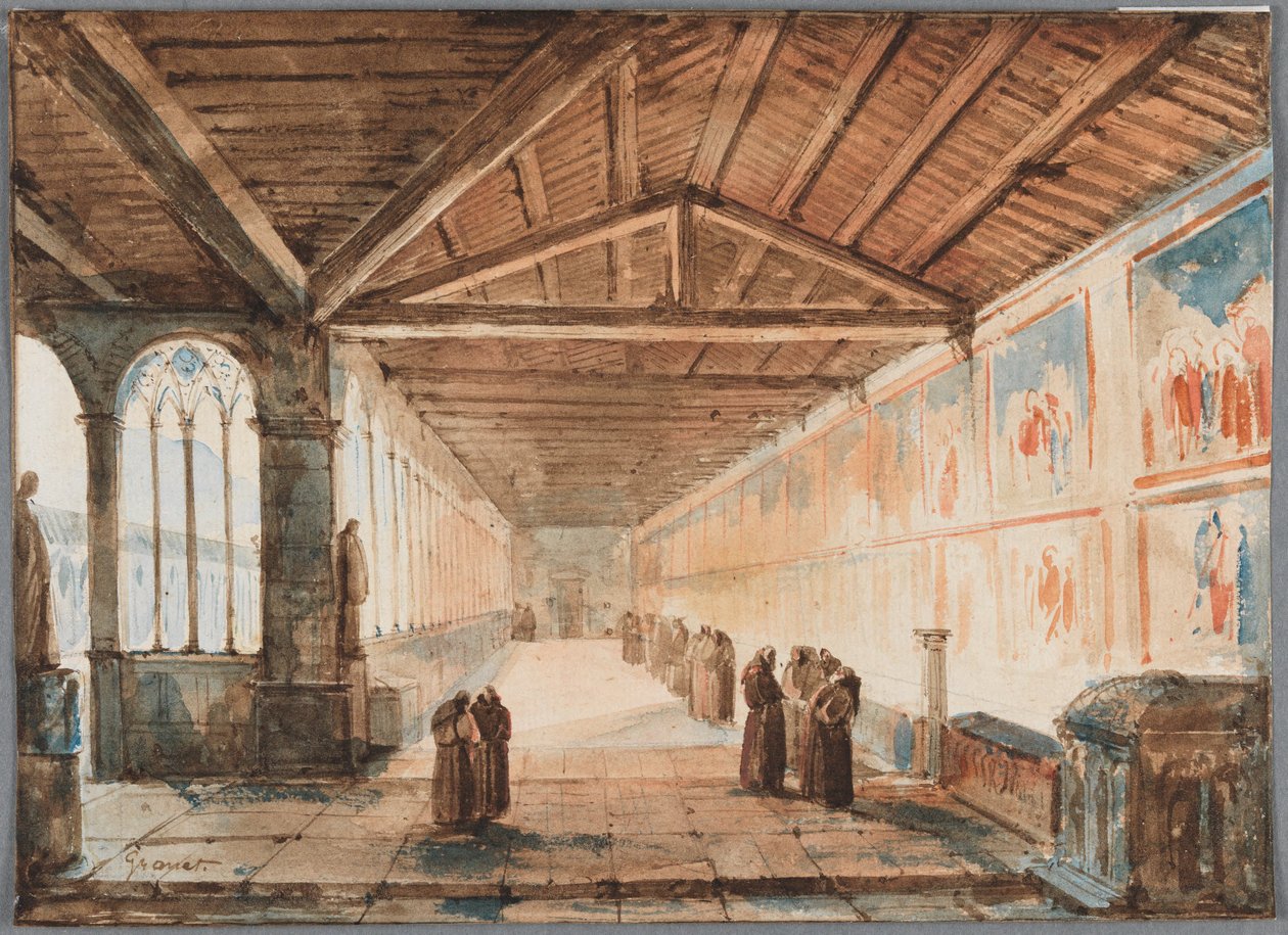 Campo Santo di Pisa, noordelijke gang door Francois-Marius Granet