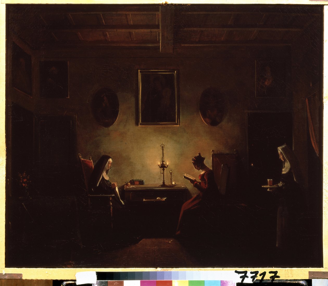 Interieur door Francois-Marius Granet