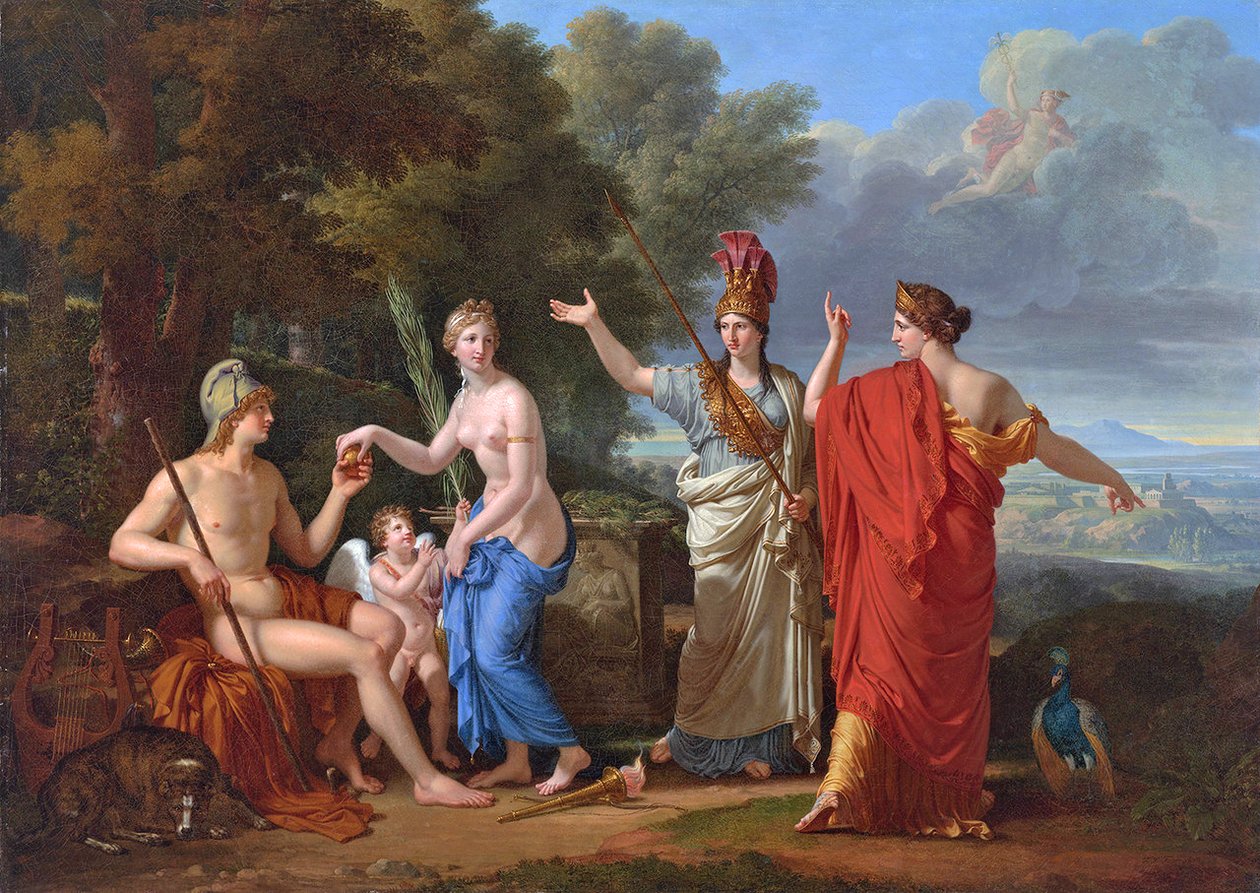 Het oordeel van Paris door Francois Xavier Fabre