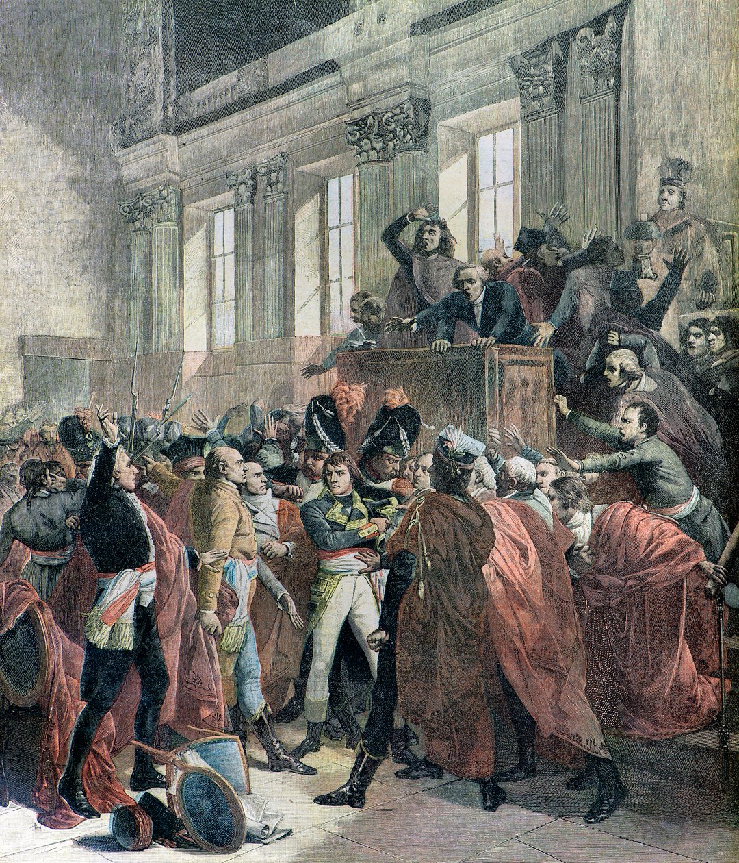 Bonaparte ter verantwoording geroepen door Francois (after) Bouchot