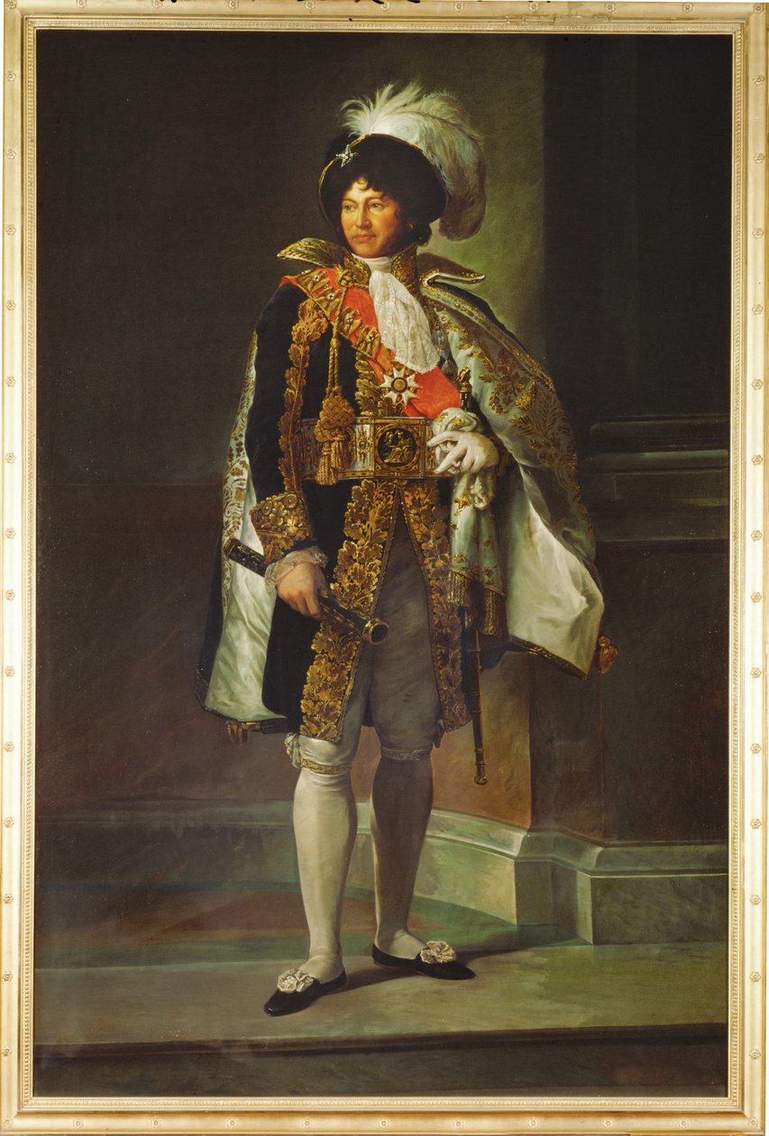 Joachim Murat, generaal, koning van Napels, echtgenoot van Caroline Bonaparte, zus van Napoleon ... (schilderij op doek) door Francois (school of) Gerard