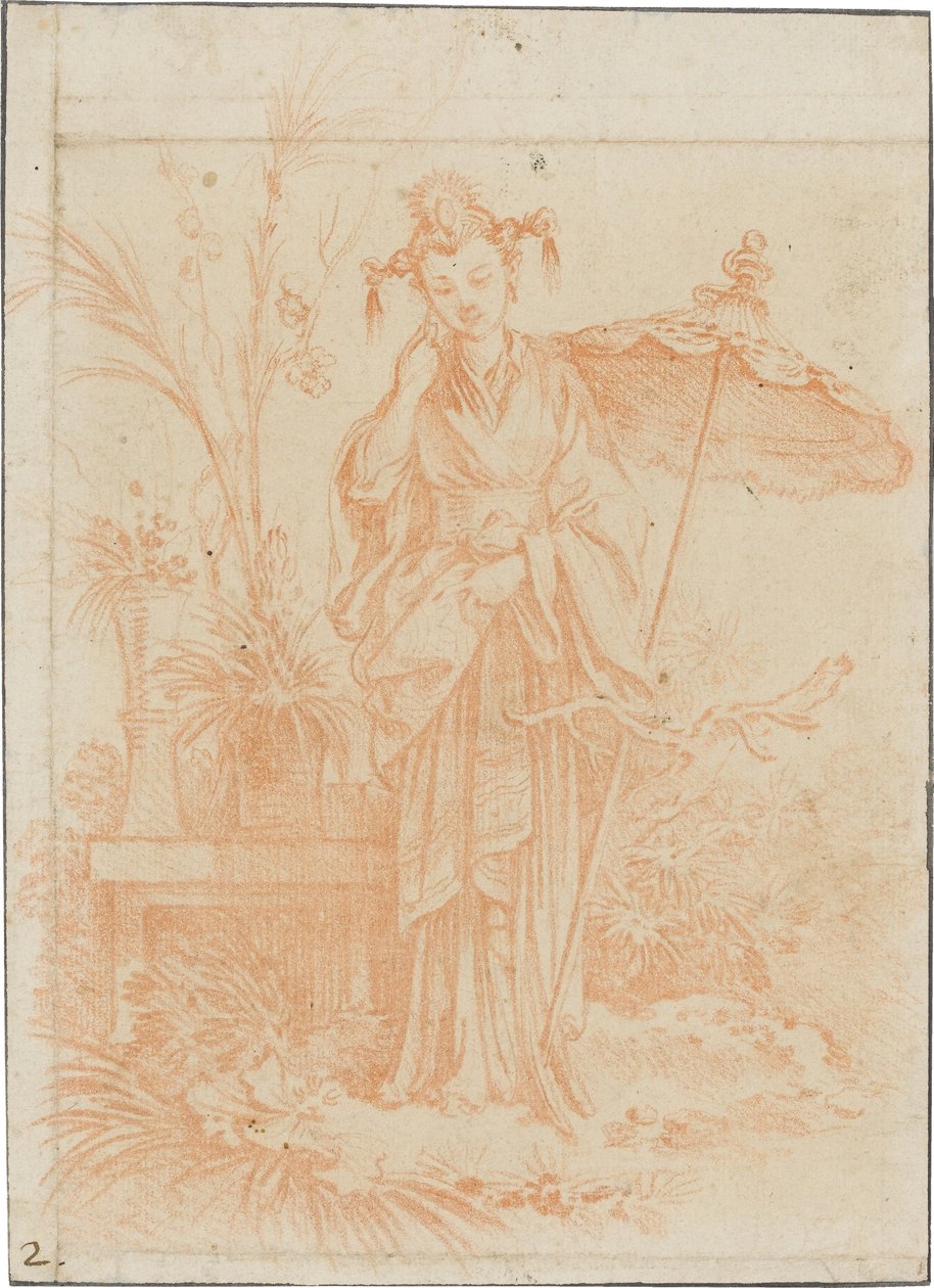 Chinoiserie (De tuinherster) door François Boucher