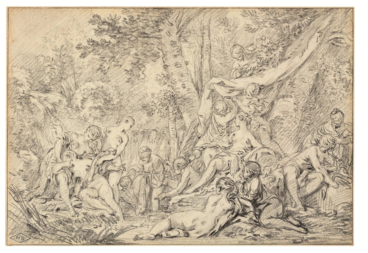 Diana en Callisto door François Boucher