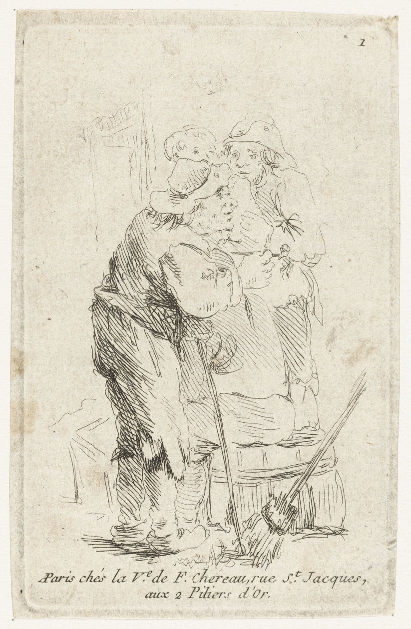 Drie boeren door François Boucher