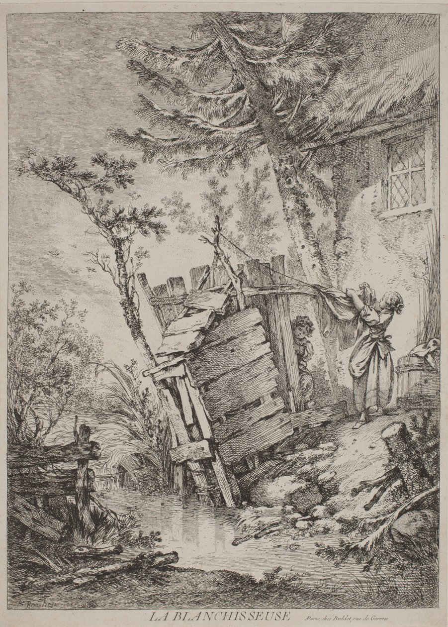 De wasvrouw door François Boucher