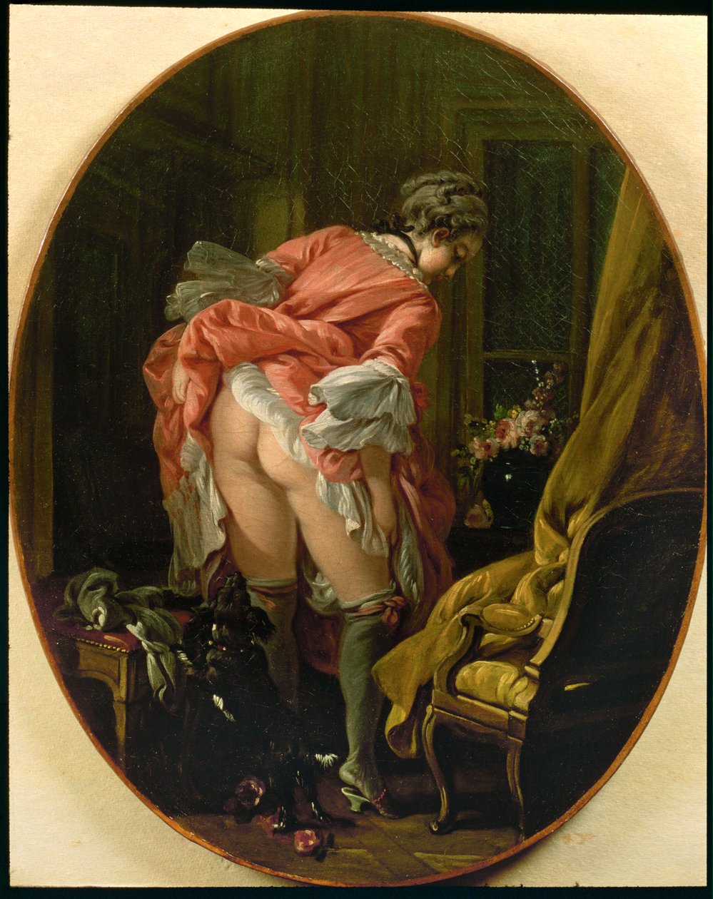 La jupe relevee - de opstaande rok door François Boucher
