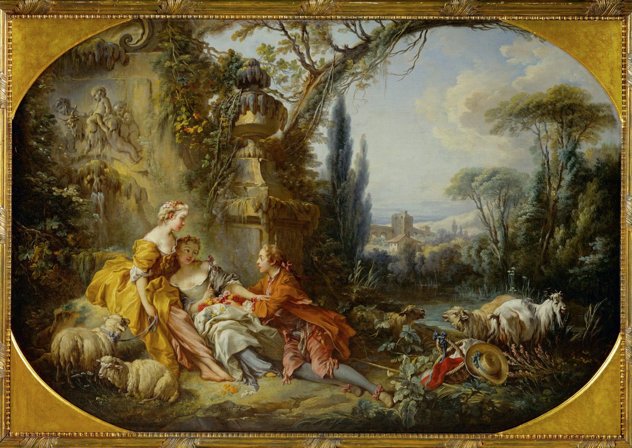 Les charmes de la vie champetre - de geneugten van het leven op het platteland ... door François Boucher