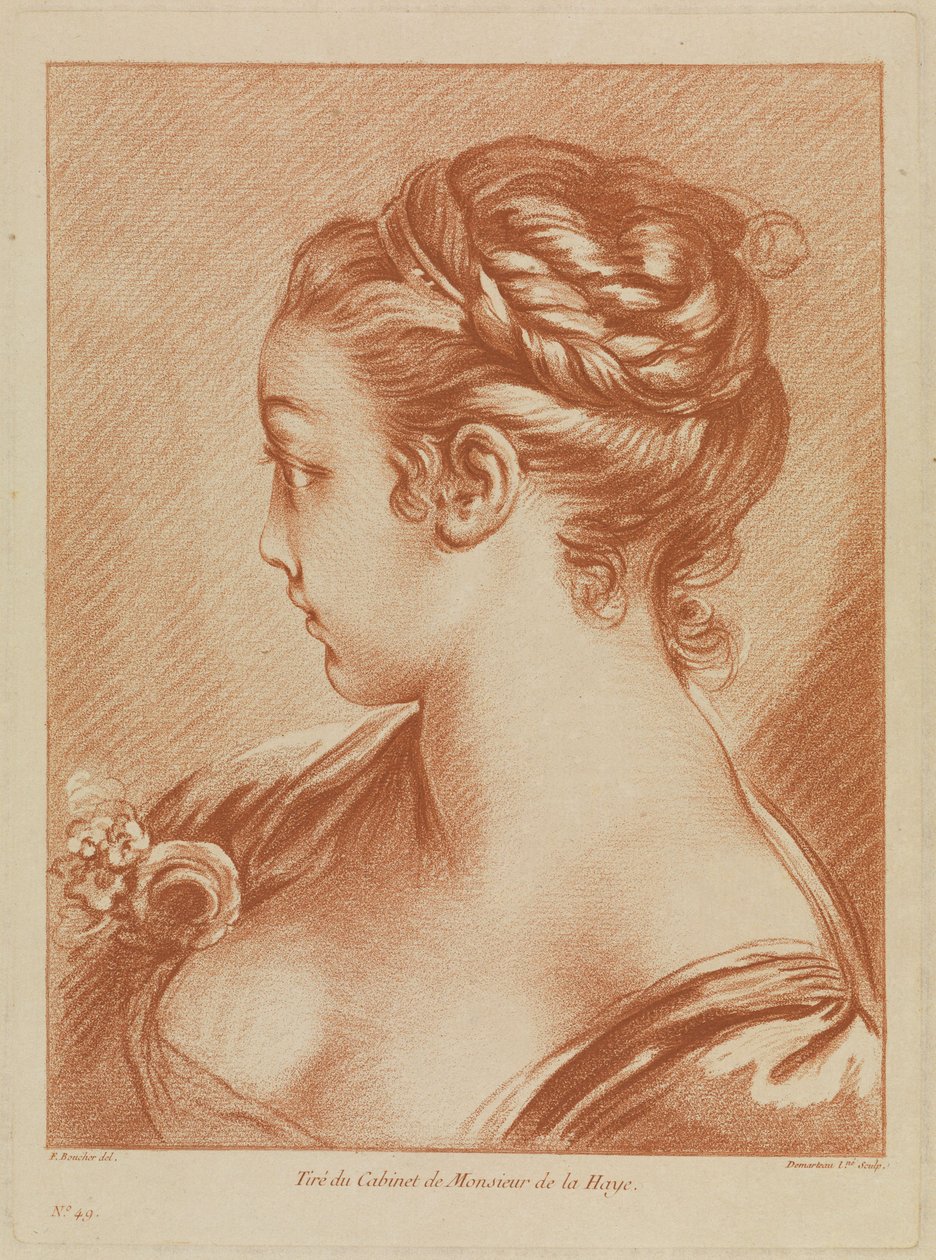 Meisjesbuste door François Boucher