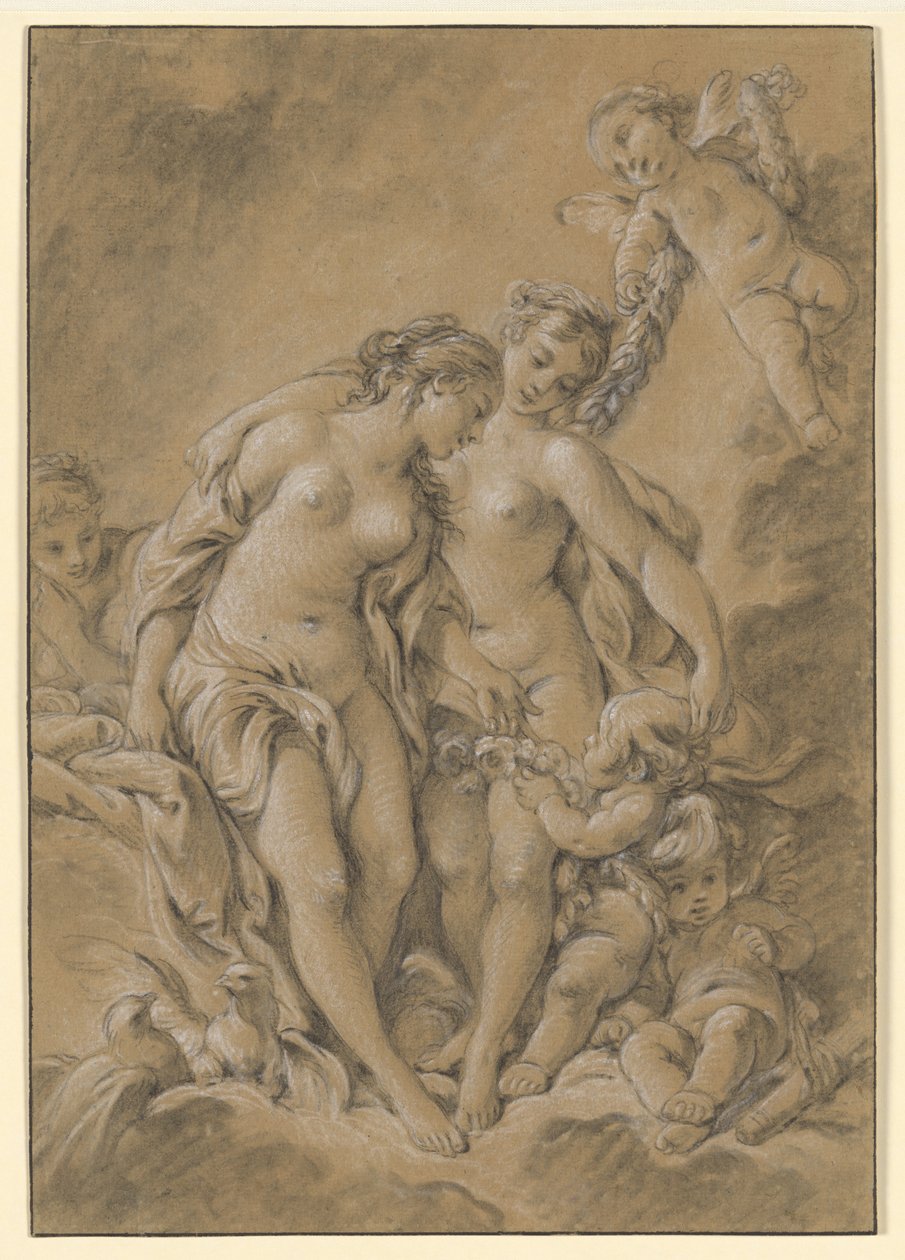 Nimfen en Cupido’s door François Boucher