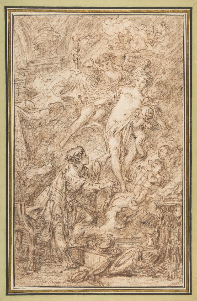 Pygmalion en Galatea door François Boucher
