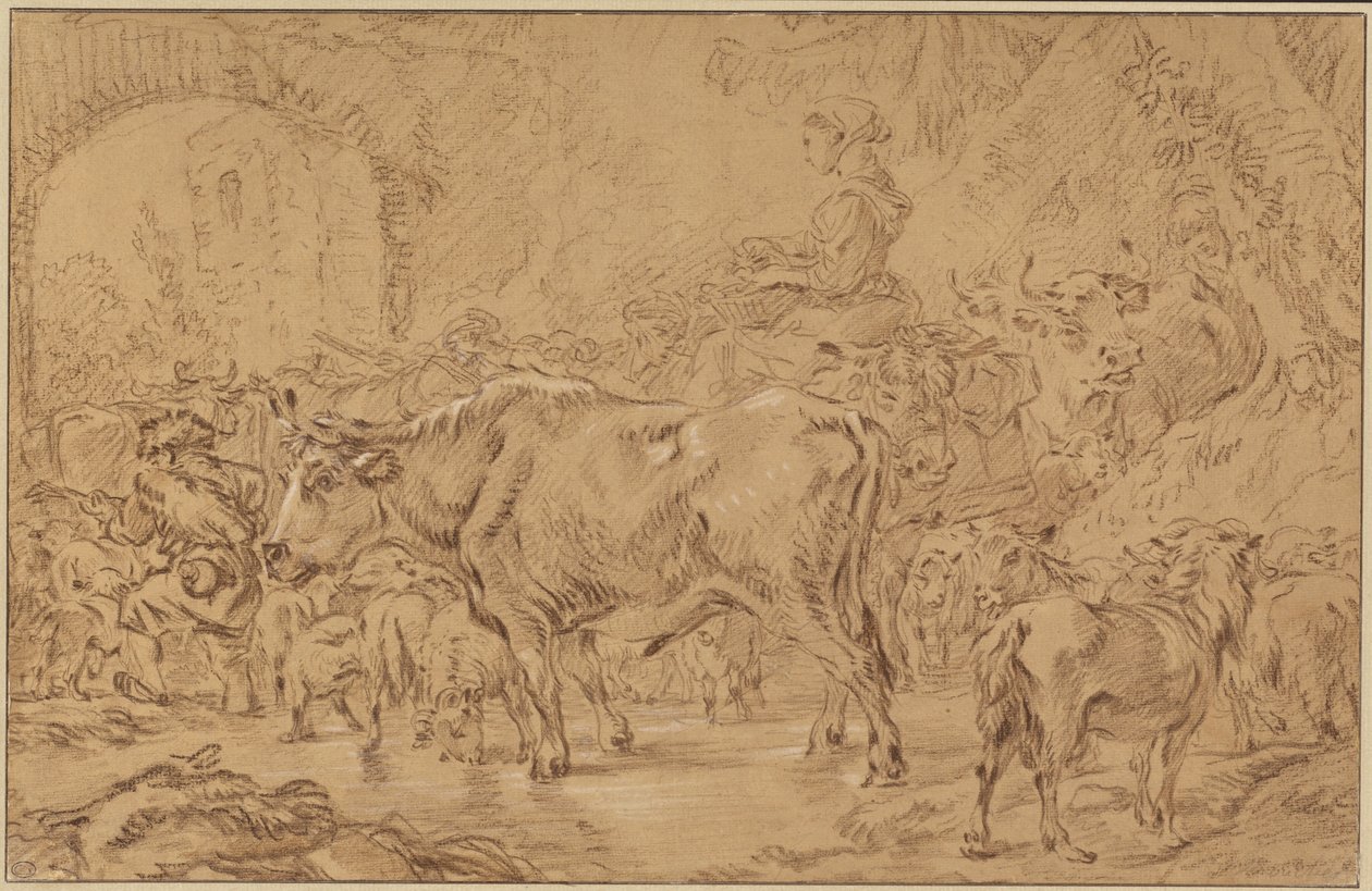 Terug naar de kudde door François Boucher