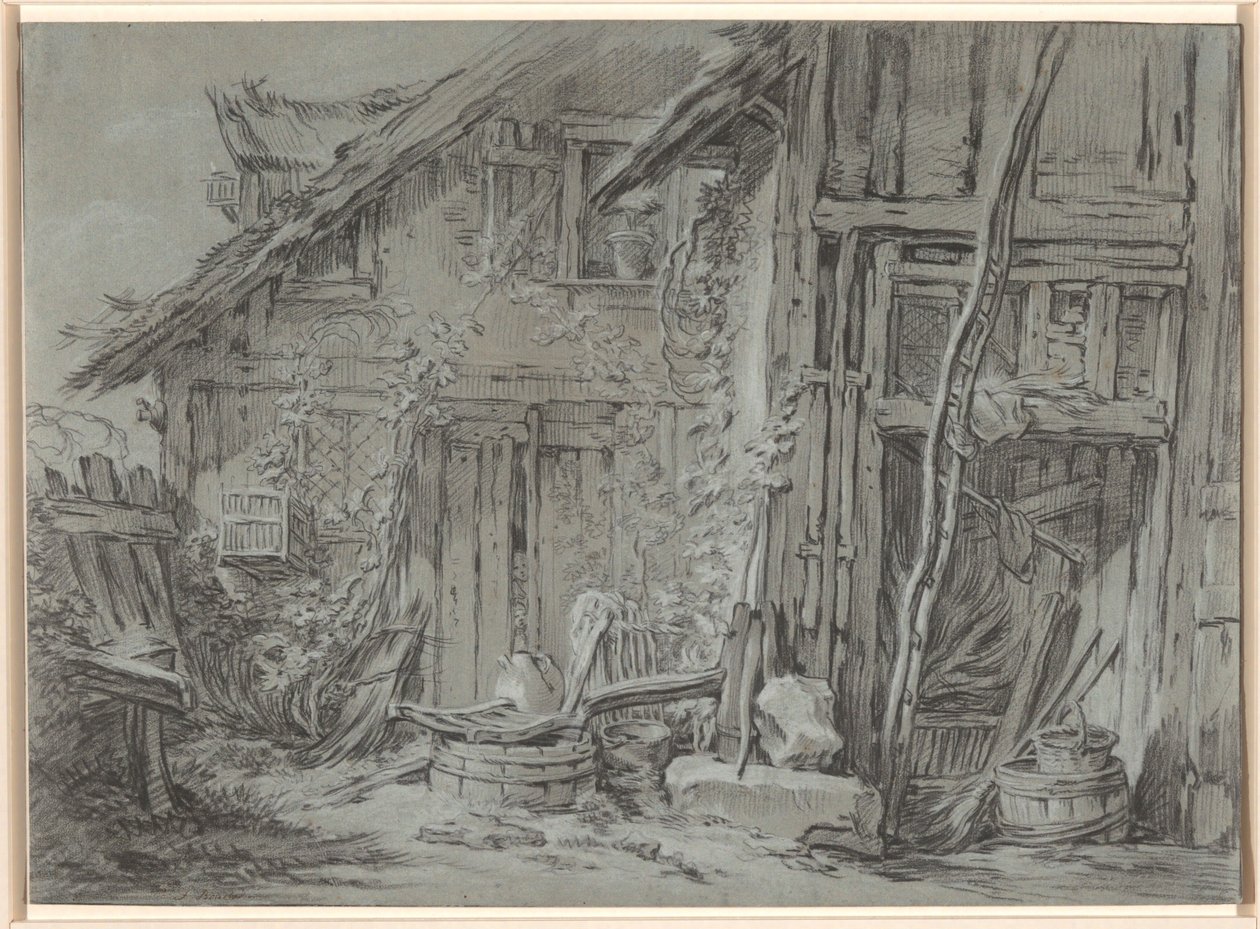 De vervallen boerderij door François Boucher