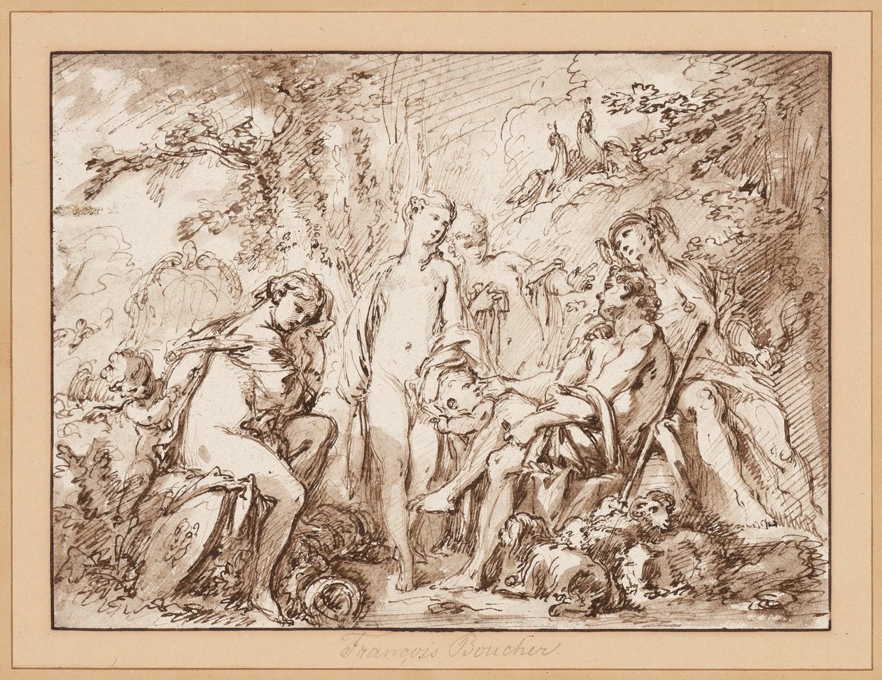 Het oordeel van Parijs door François Boucher