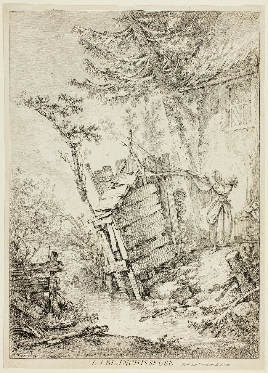 De wasvrouw door François Boucher