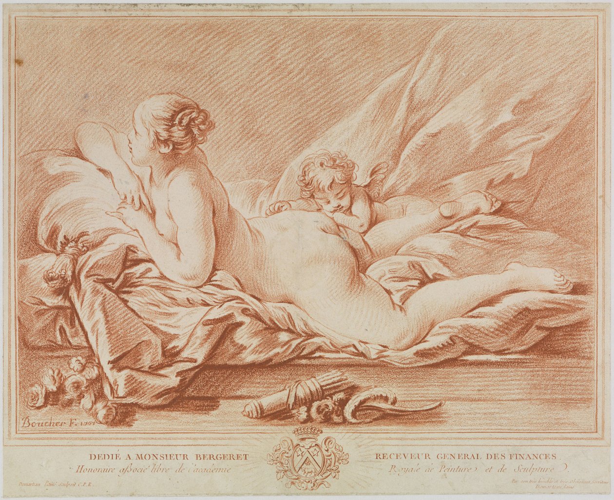 Venus en Cupido door François Boucher