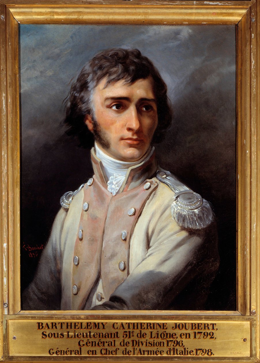 Portret van Barthelemy Joubert in uniform van tweede luitenant door Francois Bouchot