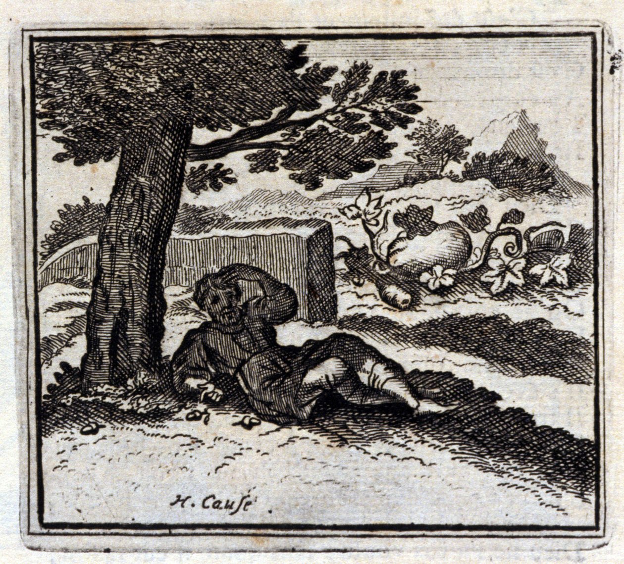 De Eikel en de Pompoen door Francois Chauveau