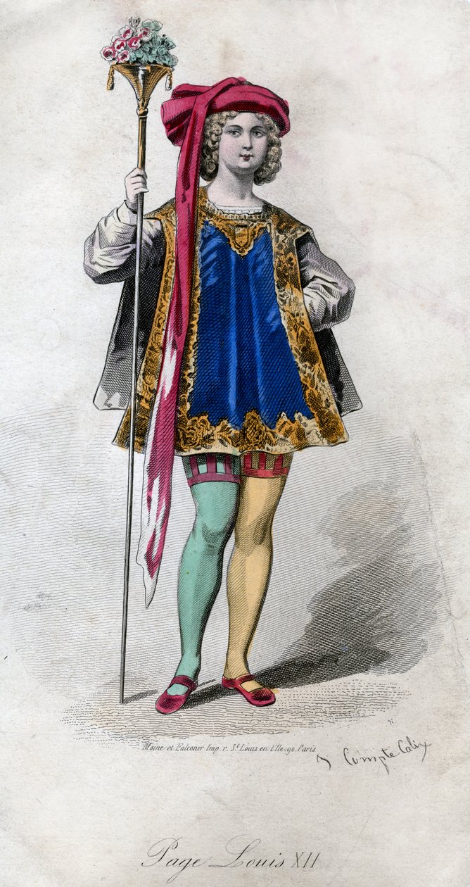 Page, Lodewijk XII, 19e eeuw door Francois Claudius Compte-Calix